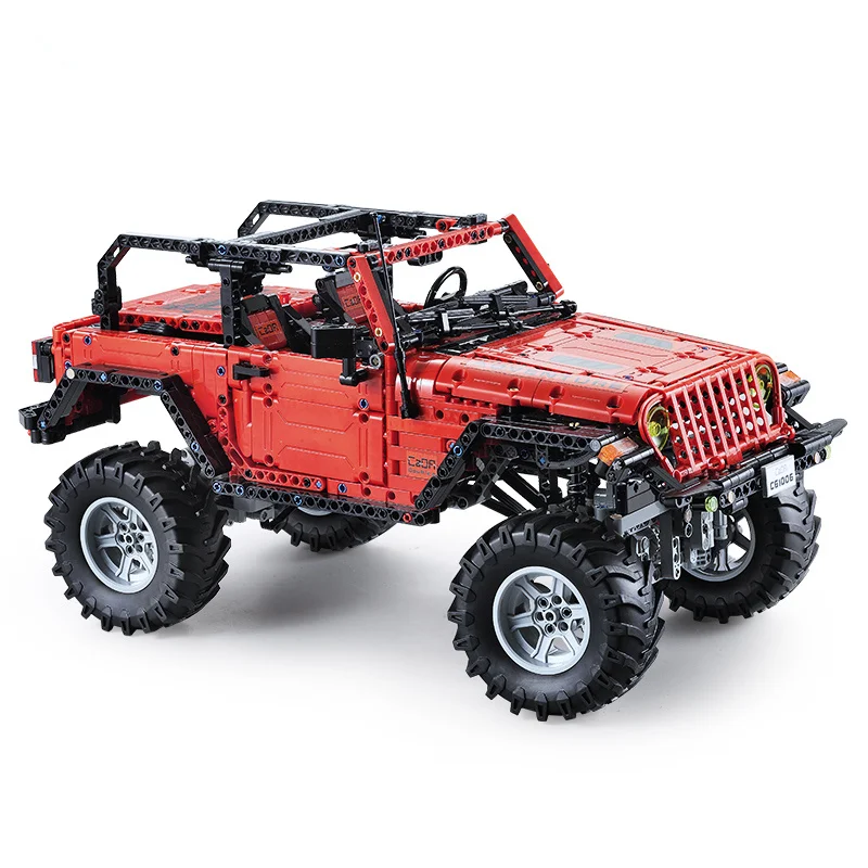 C61006 Technic серия джип Вранглер модель SUV Строительные блоки Набор классический автомобиль-Стайлинг RC игрушки для детей