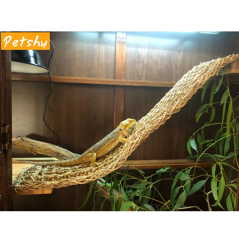 

Petshy Lizard Hammock Swing Reptile Amphibians Toy Hanging Bed Mat Small Hermit Crabs Geckos Bed Mats Pet Reptile Accessories