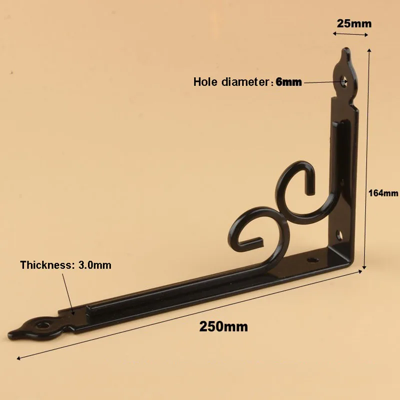 Suporte de prateleira em forma de l,