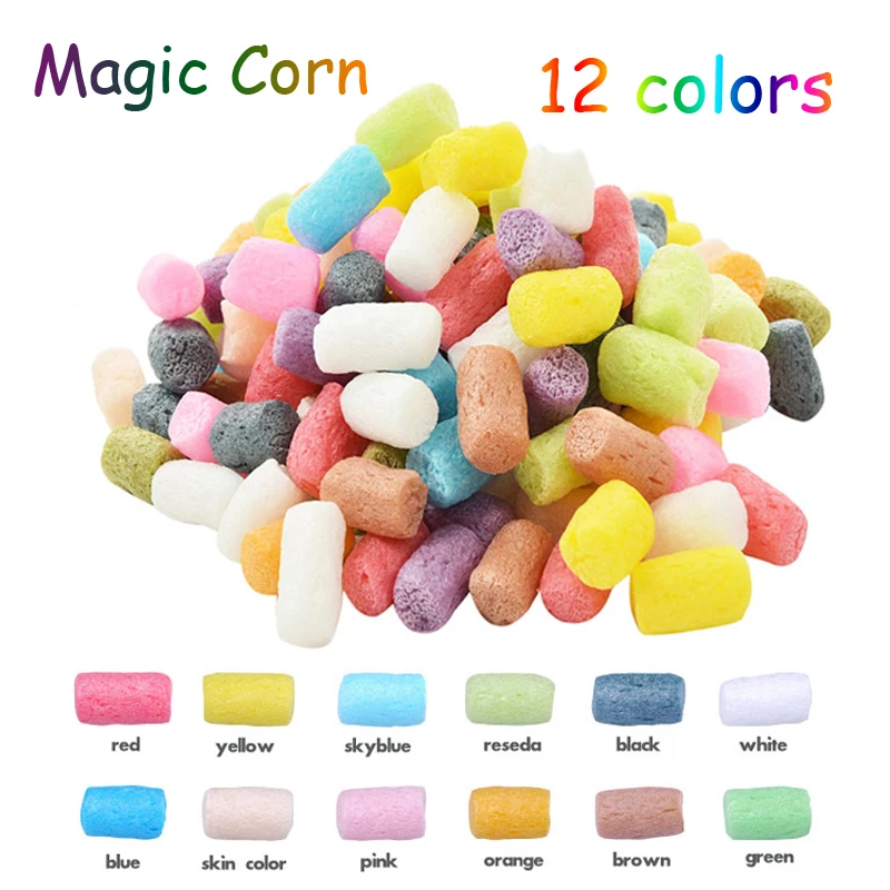 

DOLLRYGA Magical Corn Plasticine Slime Supplies Additives for Slices Kid Craft Toy for Children Kindergarten Jouet Enfant 100pcs