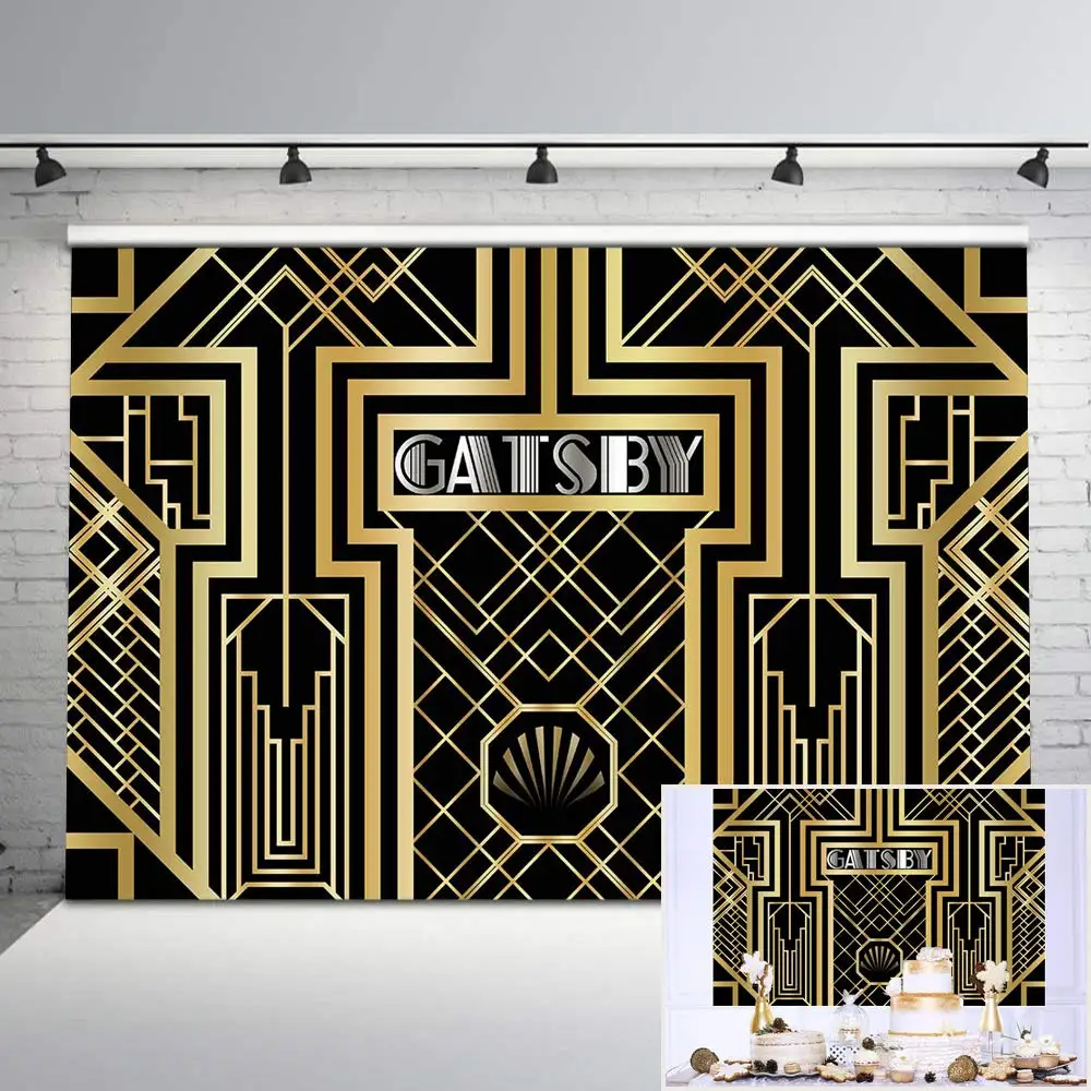 Neoback Great Gatsby Photography Backdrop Birthday Theme Party