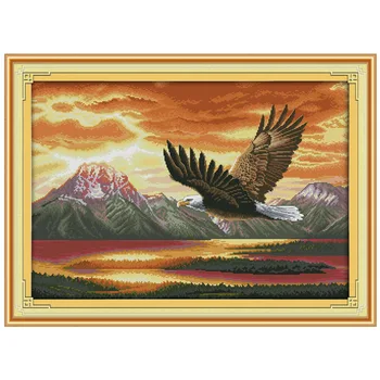 

The flying eagle (2) Patterns Counted Cross Stitch 11CT 14CT Cross Stitch Sets Animals Cross Stitch needlework