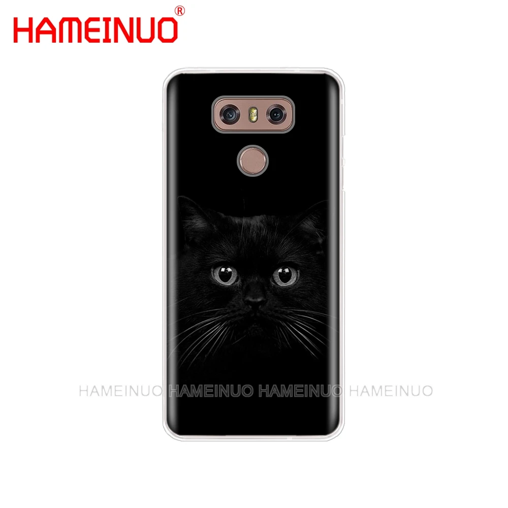 HAMEINUO черный чехол с кошачьим глазом для телефона LG G7 Q6 G6 MINI G5 K10 K4 K8 2017 2016 X POWER 2 V20 V30
