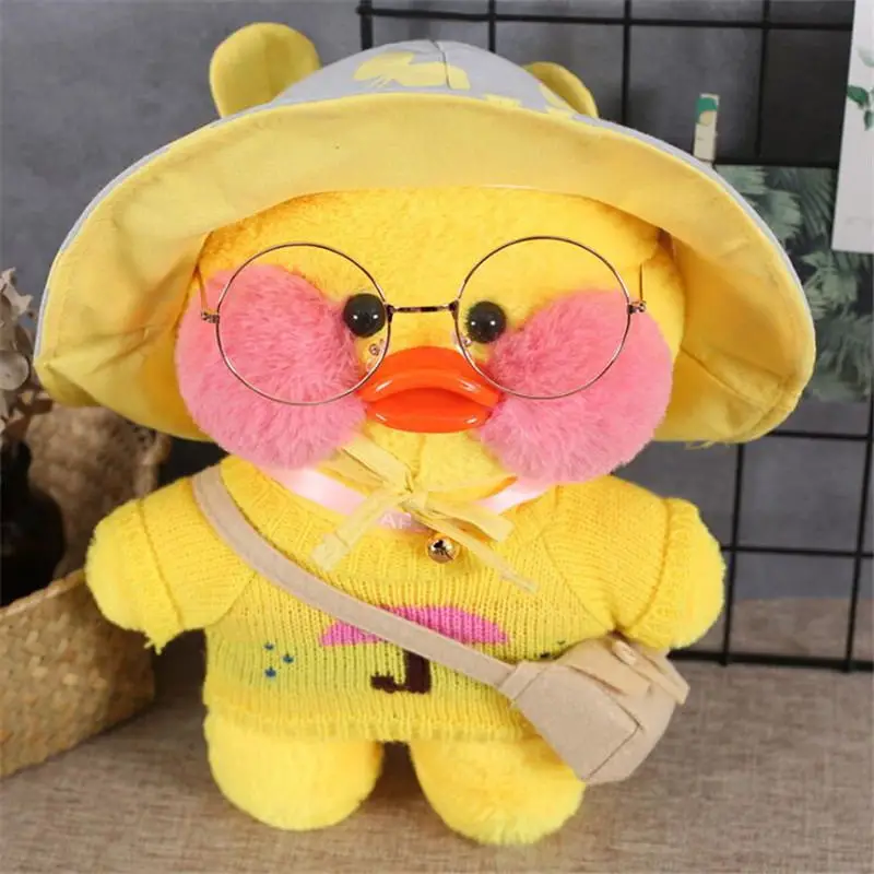 30 см Kawaii LaLafanfan плюшевая игрушка кафе утка мультфильм Милая Утка Мягкая кукла