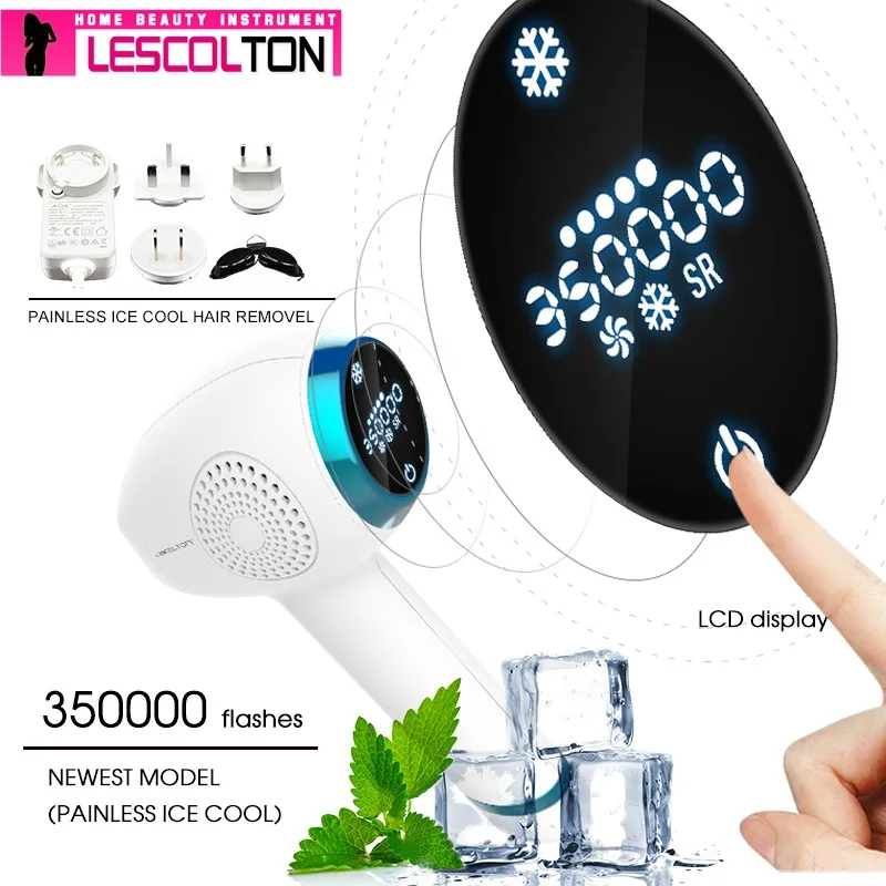 2019 Новый Lescolton Ice cool IPL эпилятор перманентное лазерное удаление волос ЖК-дисплей depilador лазер бикини триммер Фотоэпилятор