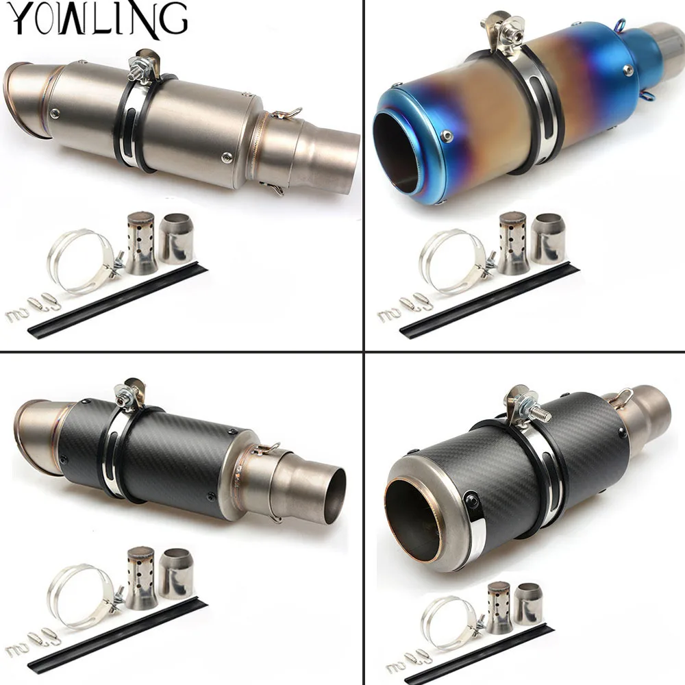 YOWLING 51 61mm motorcycle Exhaust exhaust muffler Muffler Exhaust Escape FOR BMW yamaha Kawasaki honda ducati Suzuki GSXR
