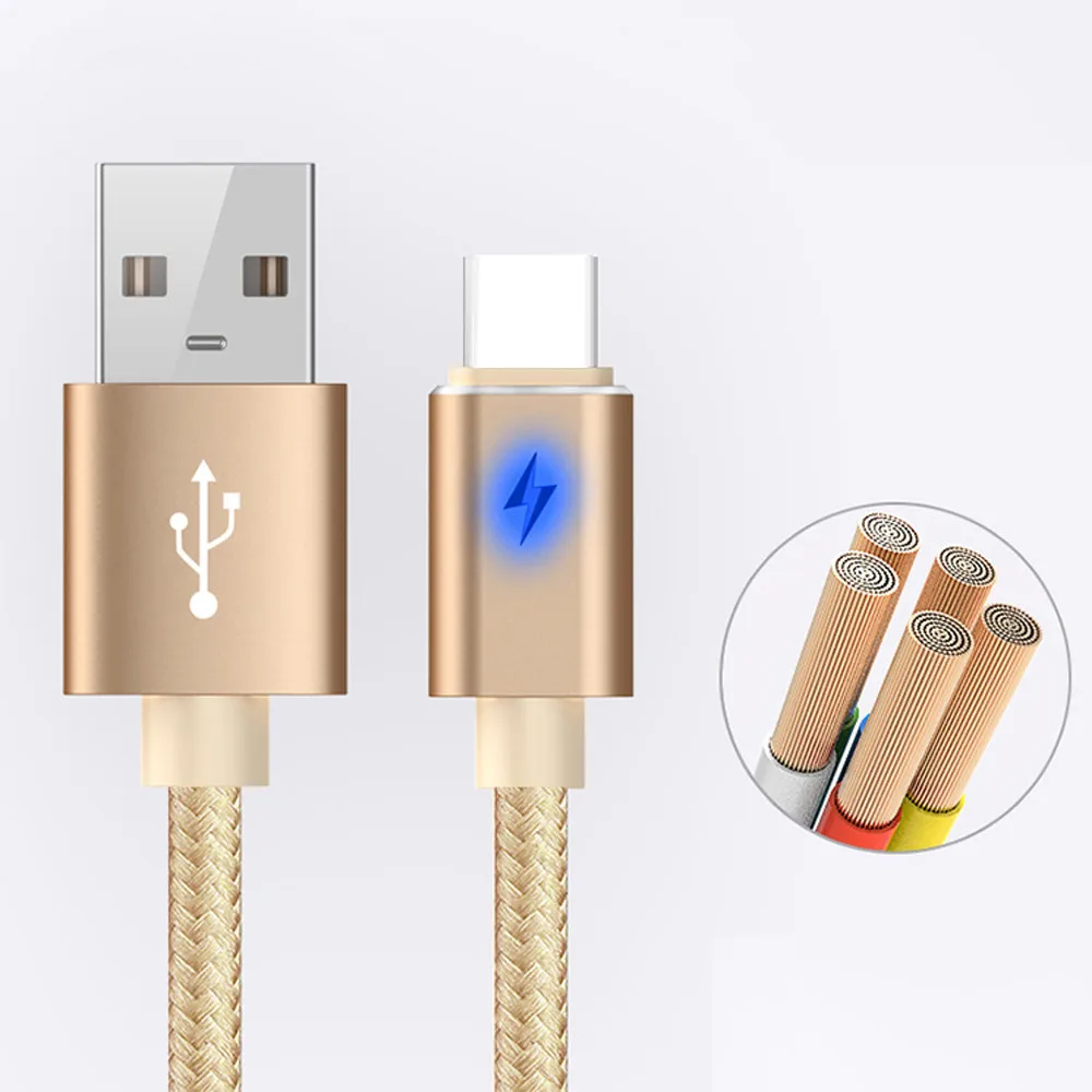 1 м/2 м/3 м 2.1A кабель usbc USB 3,1 type C Синхронизация данных быстрое зарядное устройство кабель для samsung micro usb кабель Быстрая зарядка