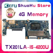 KEFU For ASUS Transformer Book Trio TX201LA TX201L TX201 I5 Memory 4G laptop motherboard tested 100% work original mainboard