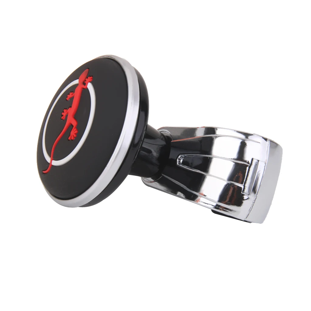 Rubber Power Knob Steering Wheel Knob Grip Spinner Black Hand Aid Car