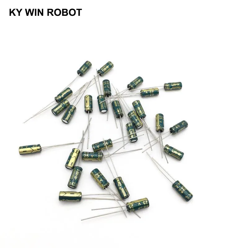 50 шт./лот 68 мкФ 25V 10mf 105C 5X11mm алюминиевый электролитический конденсатор 25V68UF