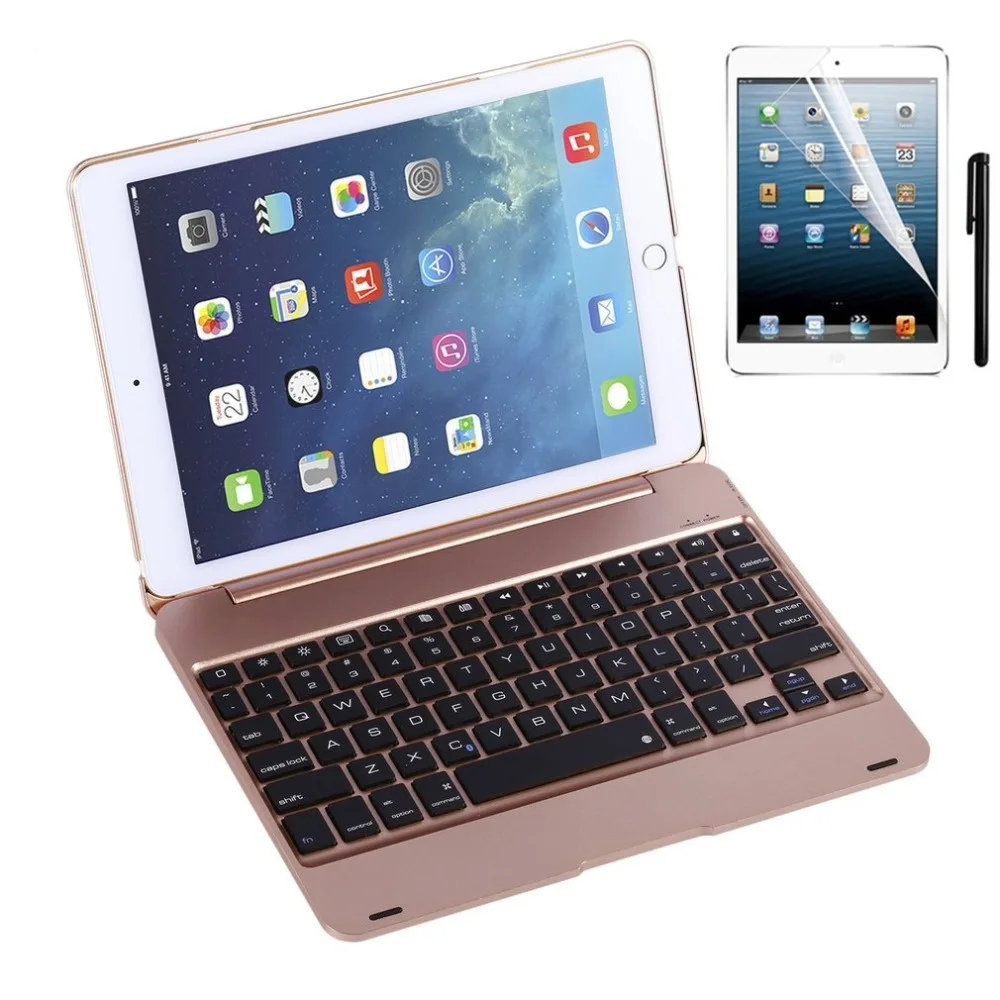 Kemile Wireless Bluetooth Keyboard for iPad Pro 9.7 A1673&A1675 Slim Smart Case for iPad air 2 A1566 A1567 with Auto Sleep/Wake
