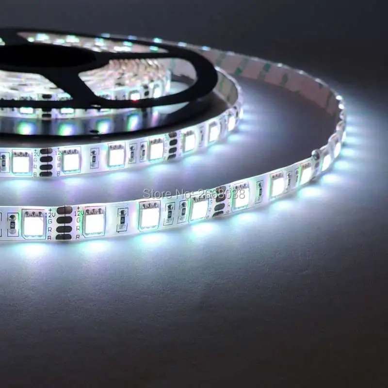 

DC12V SMD5050 3 Chips LED strip lighting high quality double PCB Single color glue waterproof 5050 LED strip lights