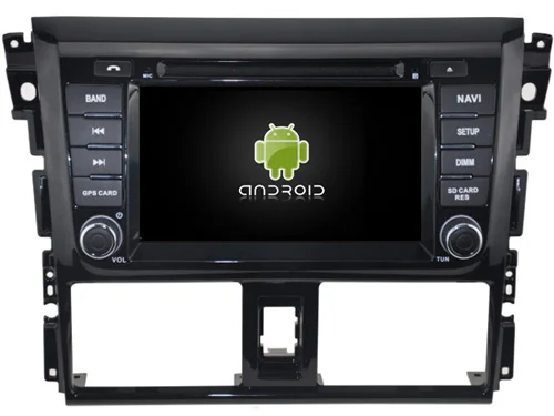 Discount Android 8.0 CAR Audio DVD player FOR TOYOTA YARIS 2014 gps Multimedia head device unit receiver BT WIFI 1