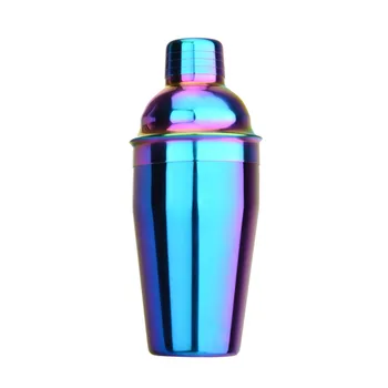 

2019 New & High Quality Cocktail Shaker Stainless Steel Cocktailshaker CS-55S (PN:C55- CO-21) 550ml Colorful Ice Shaker in Bar