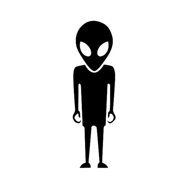 4x 15 cm Alien Humanoid Ufo Fashion styling виниловый стикер на окно для мотоцикла двери ноутбука