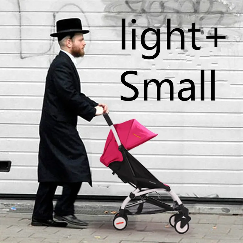 

Portable and lightweight umbrella stroller car four-wheel vehicles can sit or lie folded stroller children