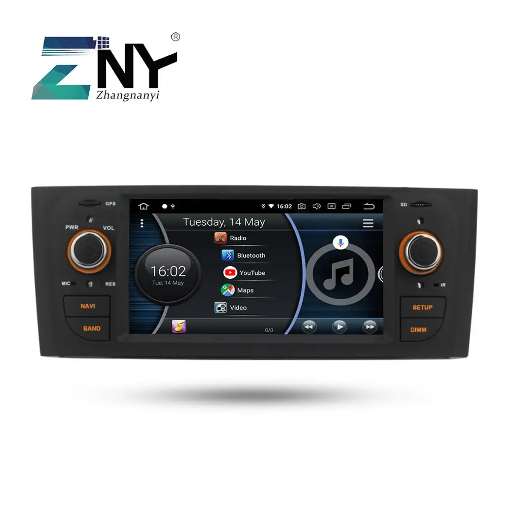 Clearance Android 8.1 Car Audio Video For Fiat Grande Punto Linea 2007 2008 2009 2010 2011 2012 GPS Navigation Radio Rear Camera No DVD 4
