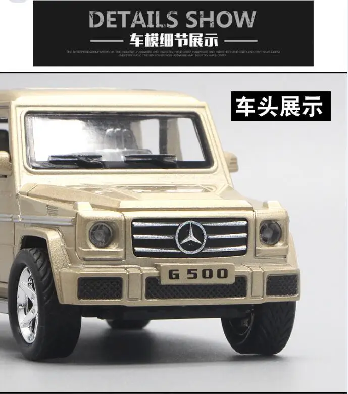 1:30 Diecasts& игрушечные транспортные средства Mercedes G500 модель автомобиля со звуком и светильник коллекция автомобиля игрушки для мальчика Детский подарок brinquedos