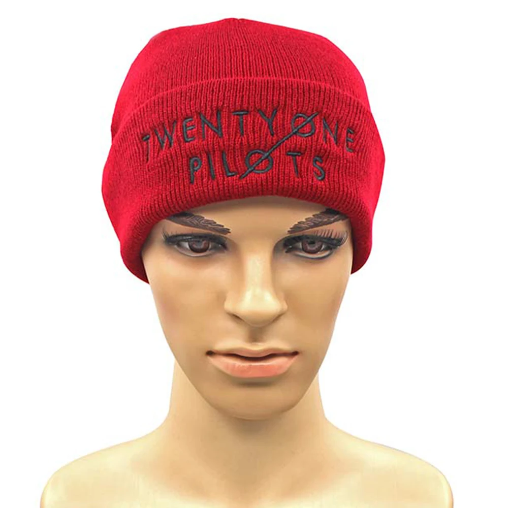 Giancomics Горячая Группа twenty one piloots шапка с вышивкой вязаная символ Embroid хлопок