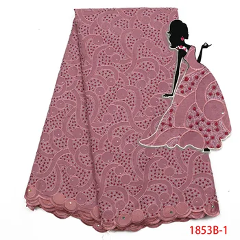 

Latest african laces 2018 African Swiss Voile Lace High Quality Swiss Voile Lace in Switzerland Stone For Wedding AMY1853B-2