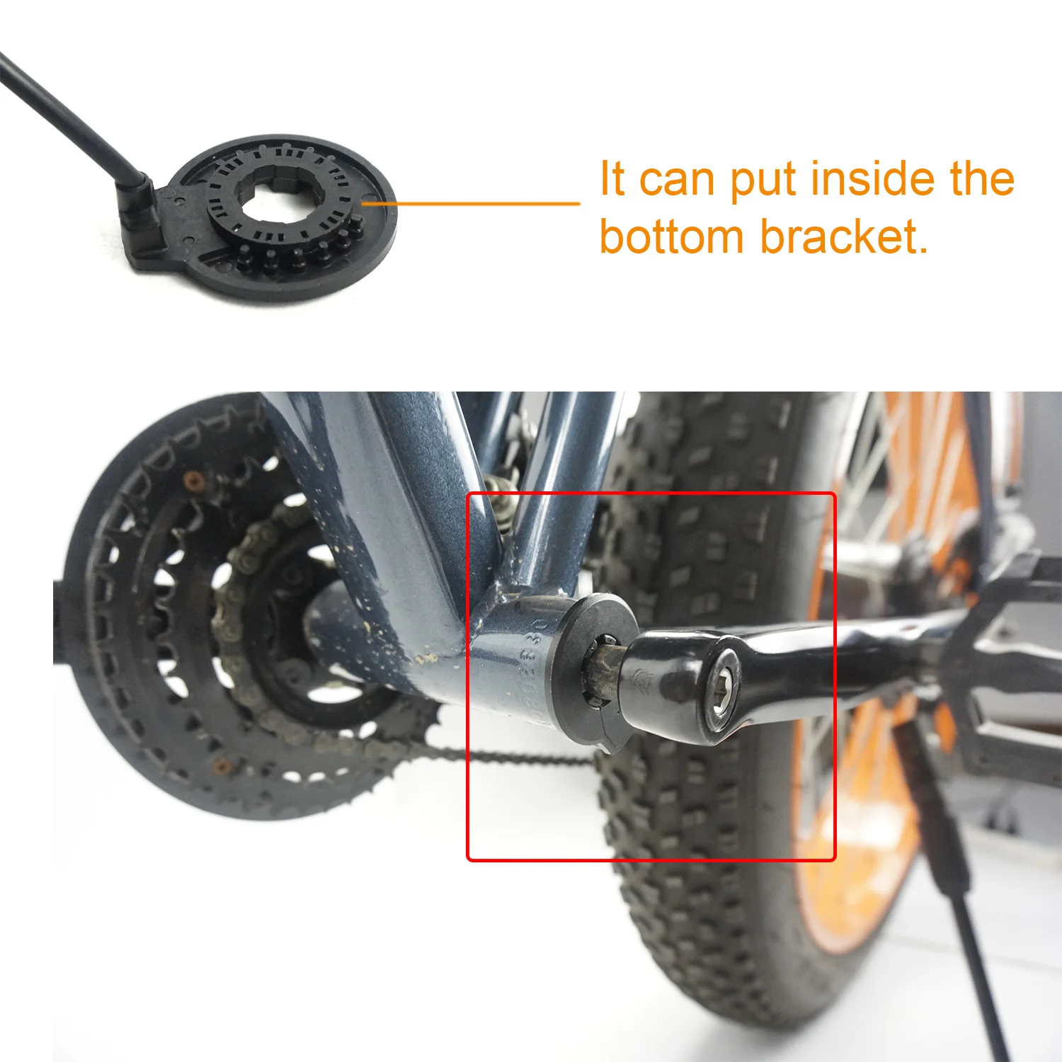 Flash Deal okfeet  PAS Sensor 12 Magents Pedal Assistant Sensor Ultra thin CDV12L_B Electric Bikes Conversion Kit Parts Faster Response 5