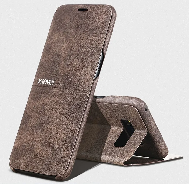 

X-Level PIPILU Luxury retro Flip leather back cover Phone cases For Samsung Galaxy S8 Plus S9 Plus S10 Plus S10 Lite Note 8 9