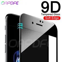 Новинка, 9D полное покрытие, мягкий край, закаленное стекло для iPhone 6, 6s, 7, 8 Plus, защитная пленка для экрана для iPhone X, XR, XS, Max, стекло