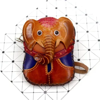 

Women's Wallet Leather Cowhide Retro Creative Zipper Coin Purses