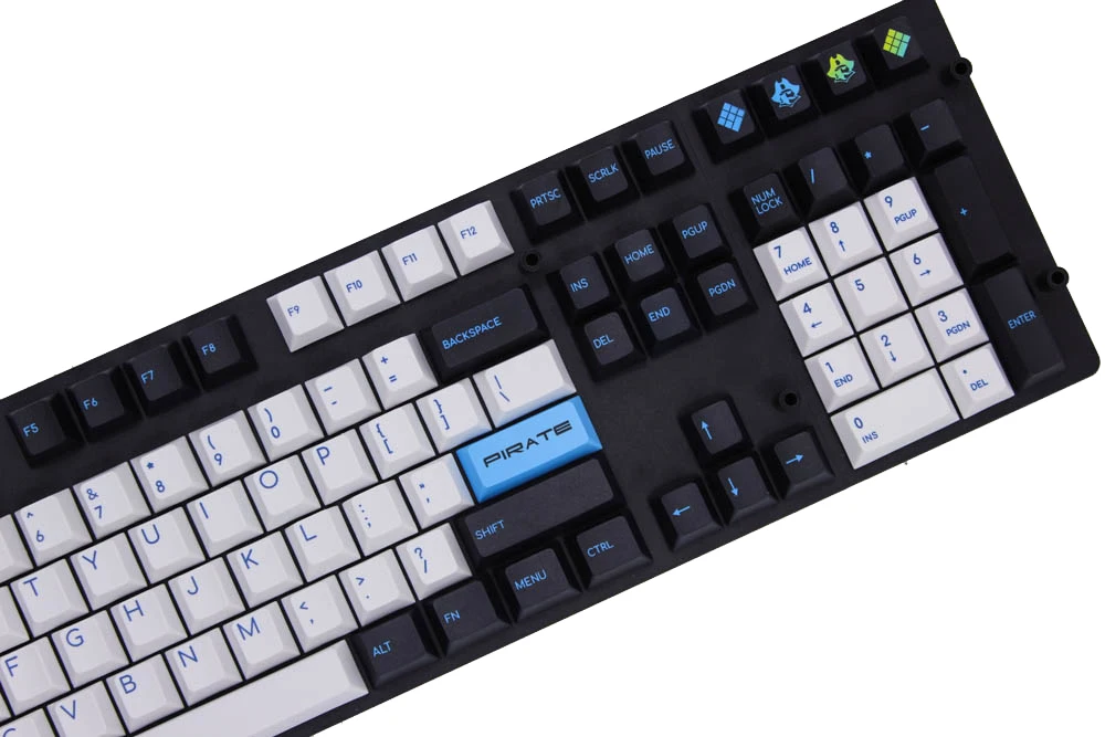 MP 126 клавиши Пираты клавишные колпачки из ПБТ вишня prlfill белый/черный/желтая краска-Сублимация для механической игровой клавиатуры