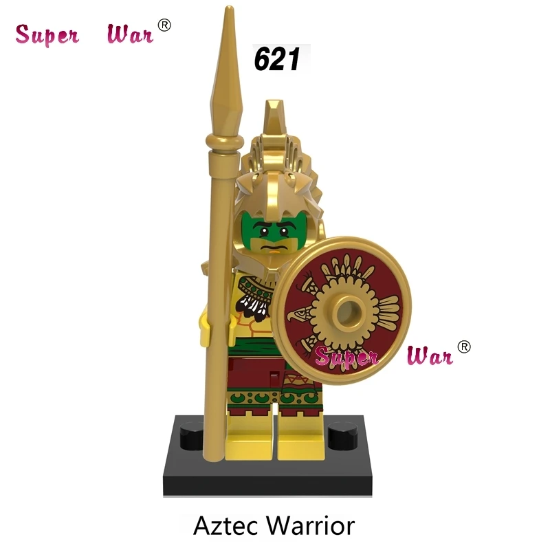 

Single super heroes marvel dc comics Aztec building blocks models bricks toys for children kits