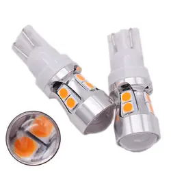 2 шт. T10 3030 10 SMD Желтый Amber Canbus ОШИБОК лампы Интерьер излучатель светодио дный 194 W5W автомобиля лампы внешний 12 В авто огни