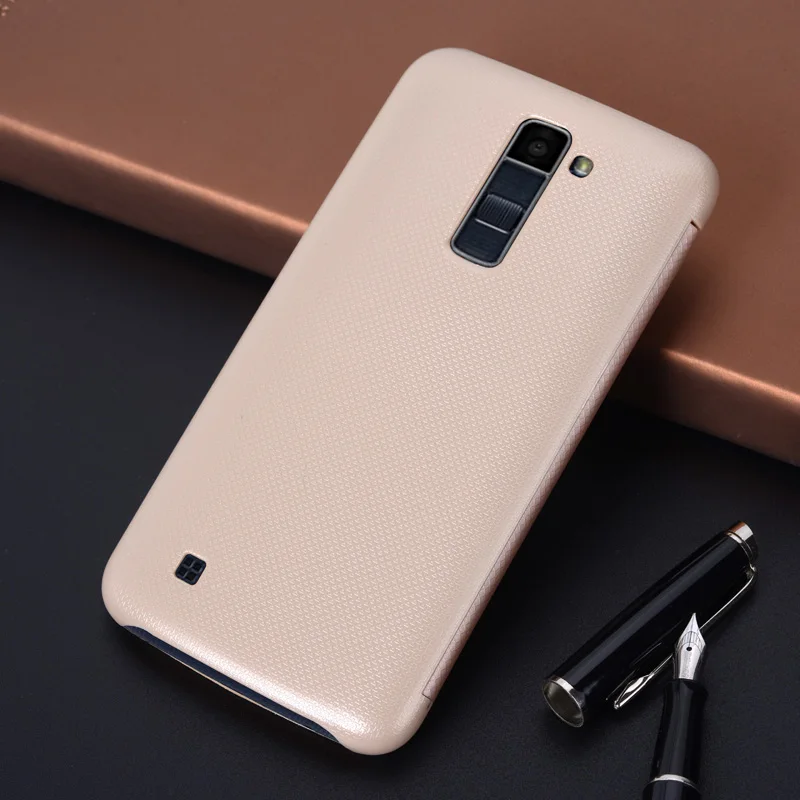  Asuwish Flip Cover Leather Case For LG K10 LTE 2016 K 10 LGK10 K102016 K10LTE K420N K430 K430DS F67 - 32846395470