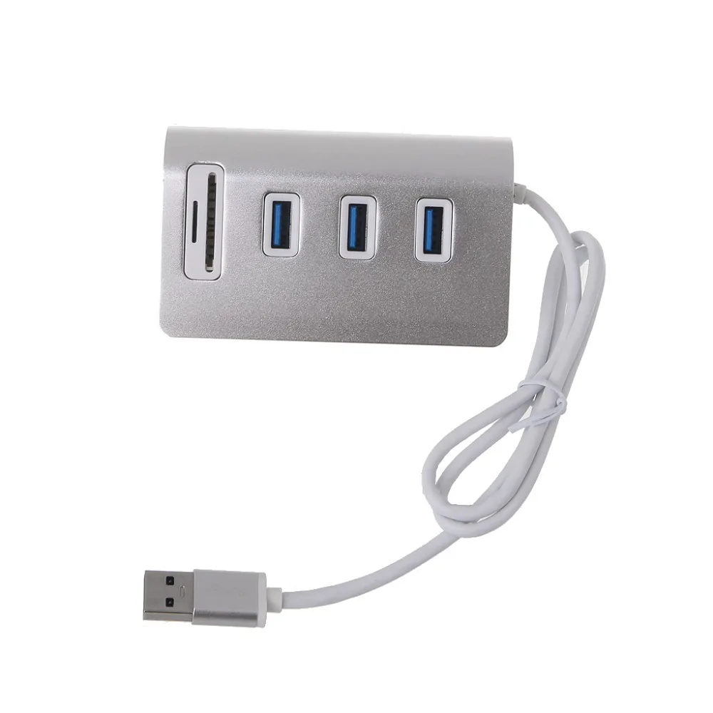 Новое высокое Скорость Алюминий USB 3,0 концентратор 3 Порты и разъёмы Мощность Интерфейс все в 1 TF SD карта Micro SD кард-ридер для iMac MacBook Air Ноутбук