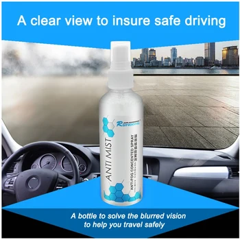 

100ml Long Lasting Anti Fog Spray Glass Agent Window Liquid Anti-fog For Windshield Bathroom LCD Mobile Phone Screen Glasses