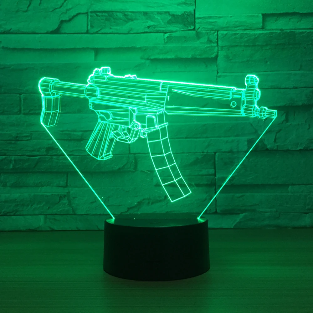 The new machine gun modeling 3DUSB colorful touch LED ...