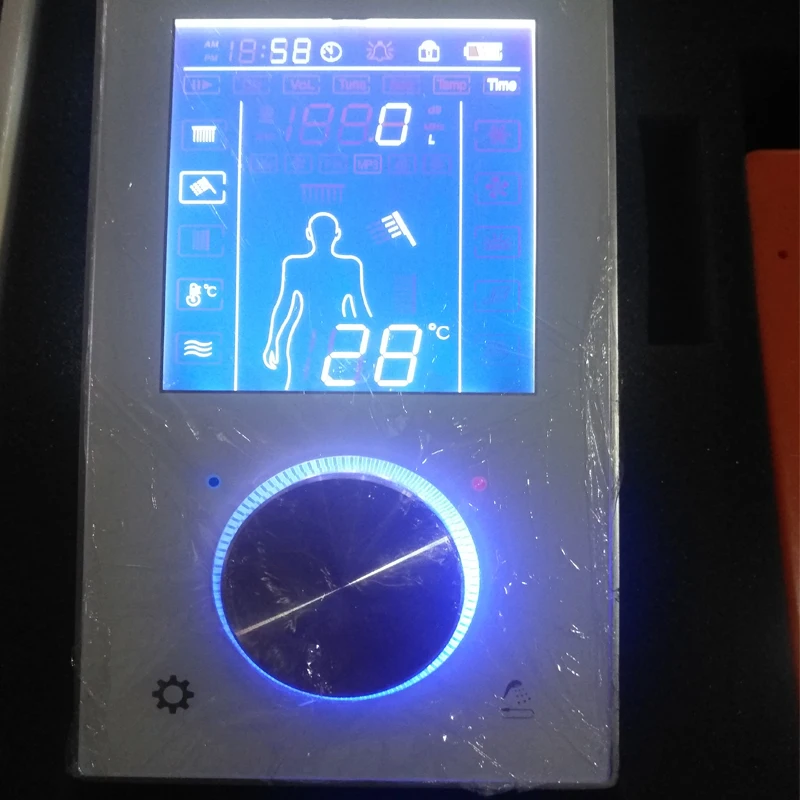 JMKWS ЖК-цифровой смеситель для душа 2 струи умный дисплей термостат смеситель для душа сенсорный экран контроль температуры поток воды Ванна
