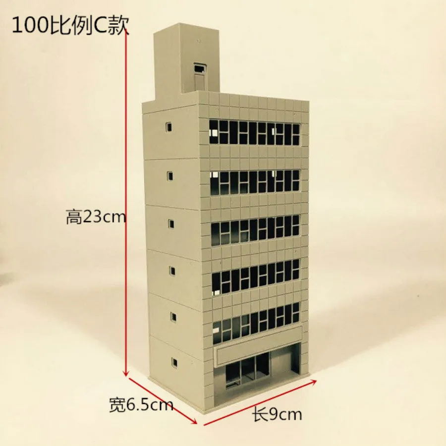 1/150 100 пропорции до сцены твердые пластиковые простые сборочные модели для архитектурной модели и наборы игрушек - Цвет: 8