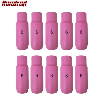 

10 pcs TIG Alumina Ceramic Nozzles Gas Lens Cup TIG Consumables 10N48 6# Fit Welding Torch SR PTA DB WP 17 18 26 Series