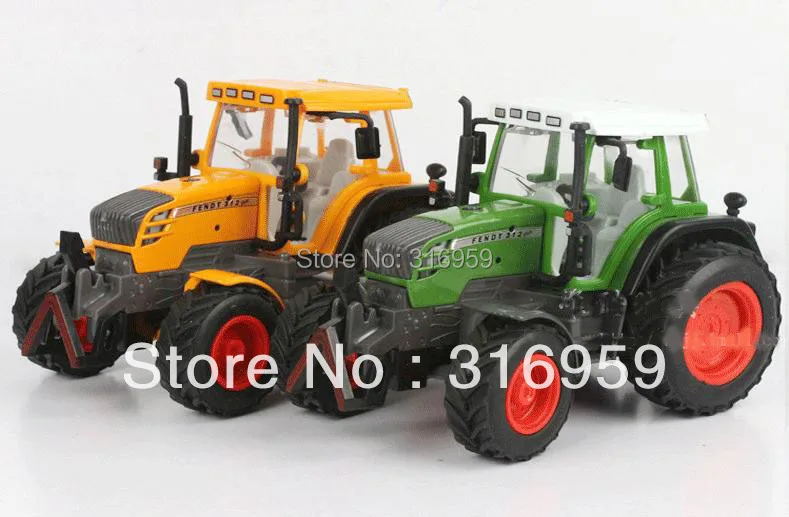 

US Farm Trailer Model 1:32 High simulation 4 wheel Farm tractor Cab and Cover open Diecast Tractor Truck model toys