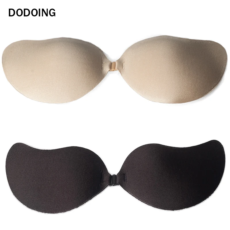 DODOING New Arrival Fashion Women Wedding Dress Sexy Bra Anti Emptied Push Up Silicone Bra Closure Backless Strapless Nude Bra