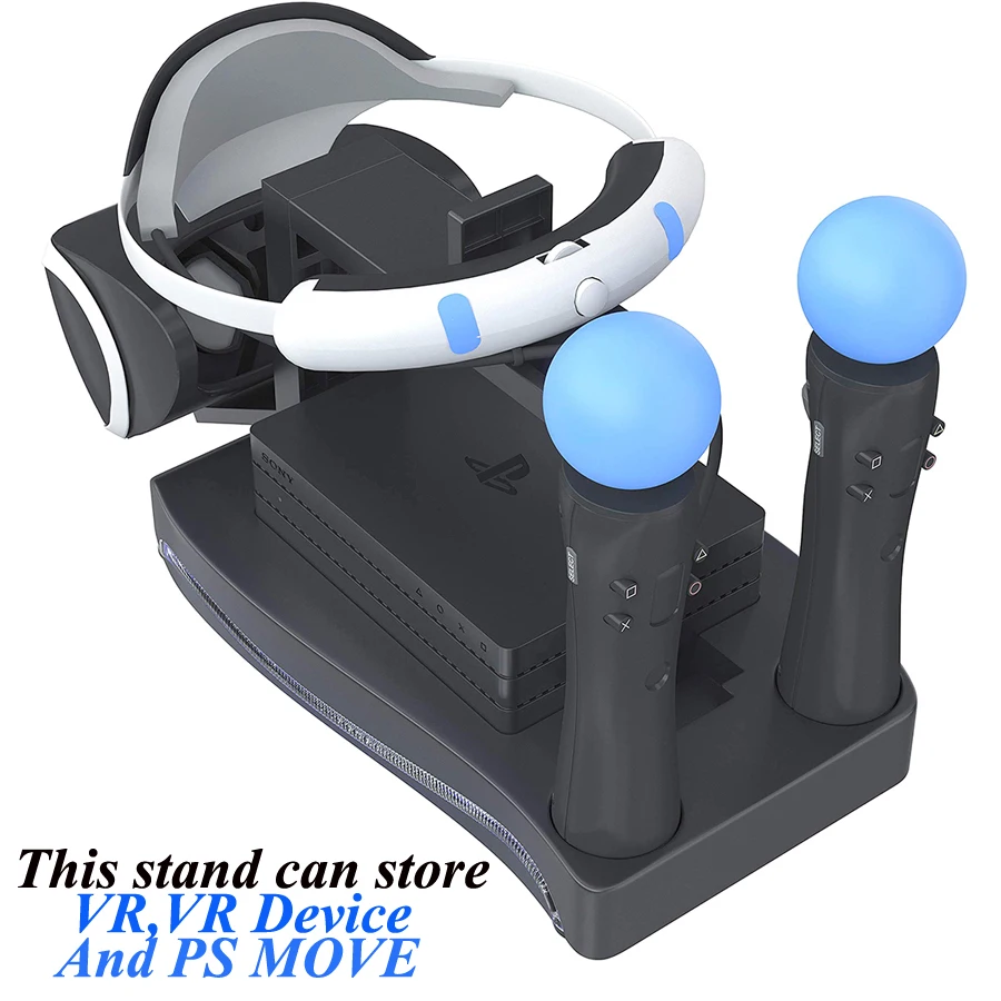 Подставка для хранения PS4 PS Move VR PSVR с 2 зарядными портами Держатель для гарнитуры светодиодный светильник индикатор CUH-ZVR2 2th кронштейн для PS VR Move