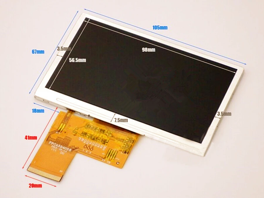 

Wholesale" New 4.3" Inch HD TFT LCD Screen For Satlink 6932 6936 6939 6960 6965 6966 6979 Satellite Finder LCD Display Screen