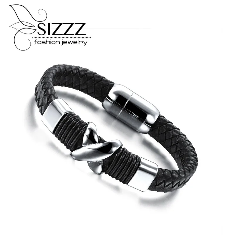 Креативный Ретро Браслет из кожи 18/20/22 см длина 16 мм не выцветает|bracelets for|leather