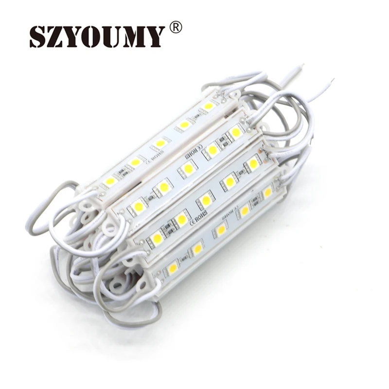 SZYOUMY LED Modules Light 5050 SMD 5 Leds Waterproof IP65 DC12V ABS ...