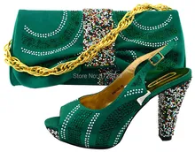 sexy high heels nigerian shoes and matching bags Good Quality Italian style shoes woman, free shipping! EMF1029