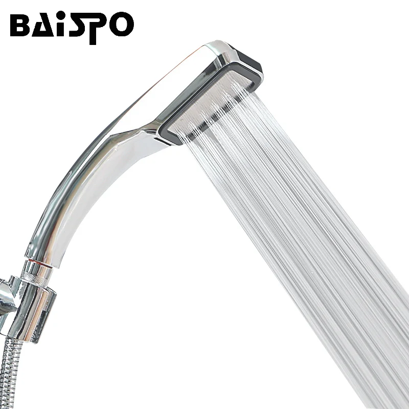

Bathroom Faucet 30% Water Saving 300% Pressure Boost Powerful Chuveiro 300 Holes Quality ABS Electroplate High Power Shower Head