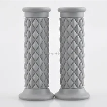 1 пара серый 22 мм 7/" Мотоцикл Велосипед резиновая рукоятка руля кафе гонщик Универсальный