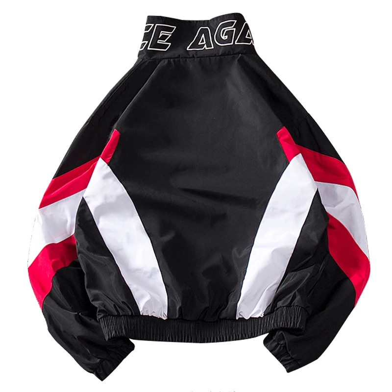 Aolamegs Jackets Men Patchwork Jacket Tracksuit High Street Coats Hip Hop Fashion Male Streetwear Couple Windbreaker Jackets Aolamegs Jackets Men Patchwork Jacket Tracksuit High Street Coats Hip Hop Fashion Male Streetwear Couple Windbreaker Jackets