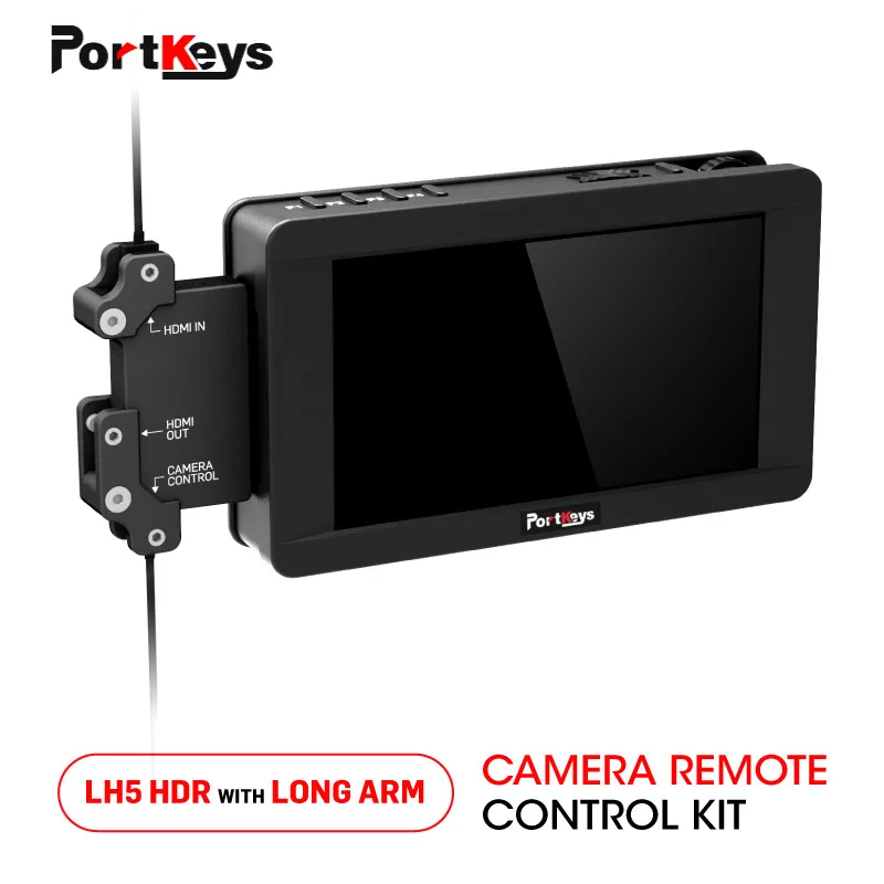

Portkeys LH5 HDR 1500nit Touch Screen Monitor and Long Arm Camera Controller KIT for Canon 5D4 Camera Shooting