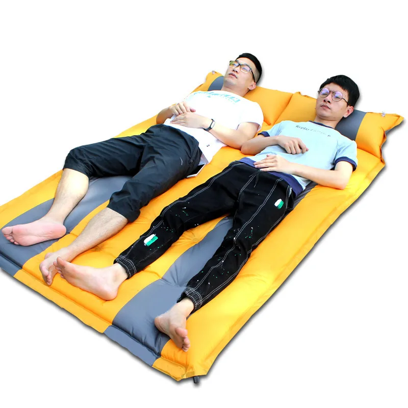 Два человека использовать ультра Автоматический надувной коврик спальный коврик Пляжный Коврик Надувной Матрас надувная кровать кемпинг кровать